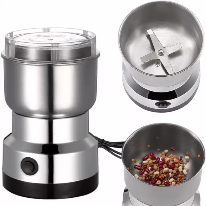 Mini Electric Coffee Grinder Machine, Garam Masala Grinder 400 Watts, Steel Body - Japan Electronics