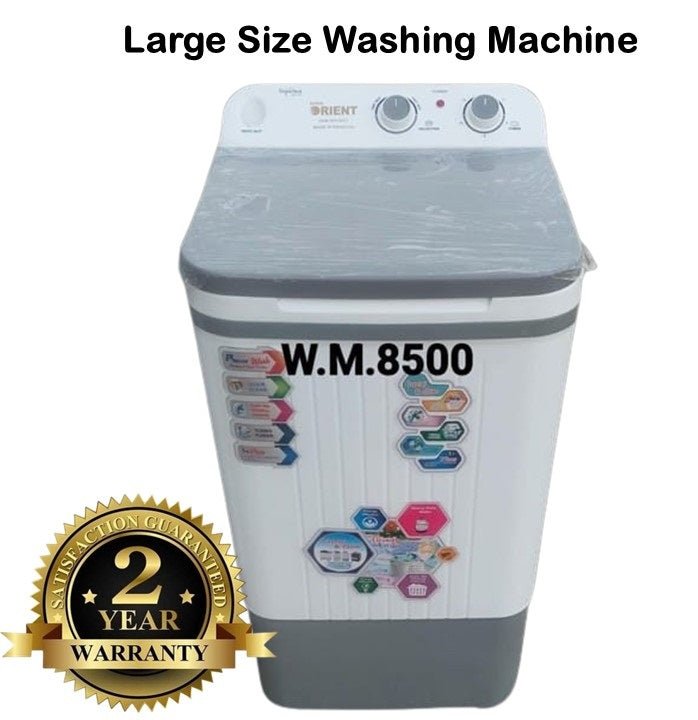Washing machine large size 11 Kg, Pure plastic body, warranty 3 years - Japan Electronics